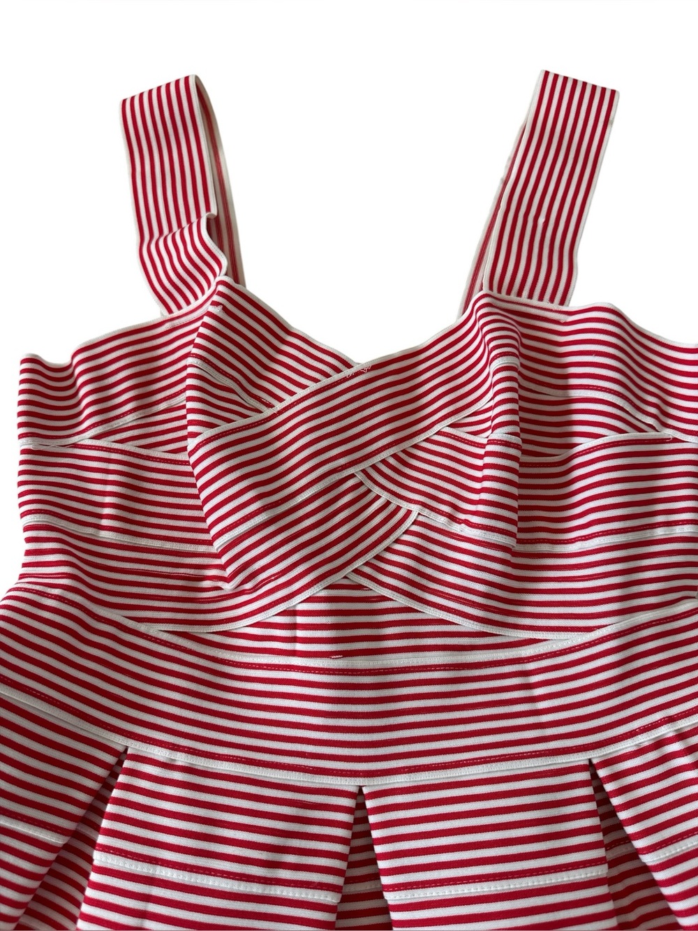 Anthropologie HD in Paris Striped Peplum Top - Picture 5 of 9